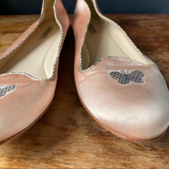Bottega Veneta flamingo satin ayers ballerina flat Size 39.5 - Picture 14 of 16